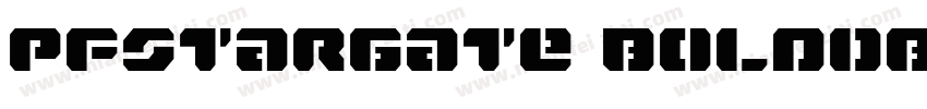PFStargate BoldObliq字体转换